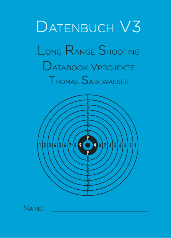 Datenbuch V3 Long Range Shooting • neu Format A5